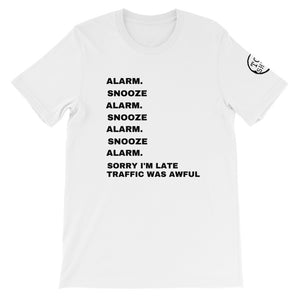Top Shelf Habits Alarm Snooze Unisex T-Shirt