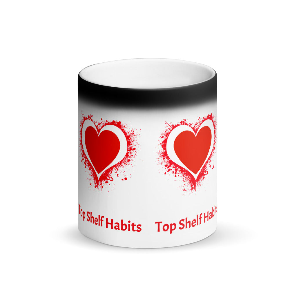 Tops Shelf Habits Love Matte Black Magic Mug